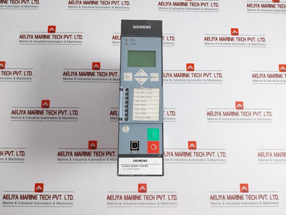 Part No: 7Sj8031-5Eb00-1Fb0/Bb Overcurrent Protection Relay By Siemens