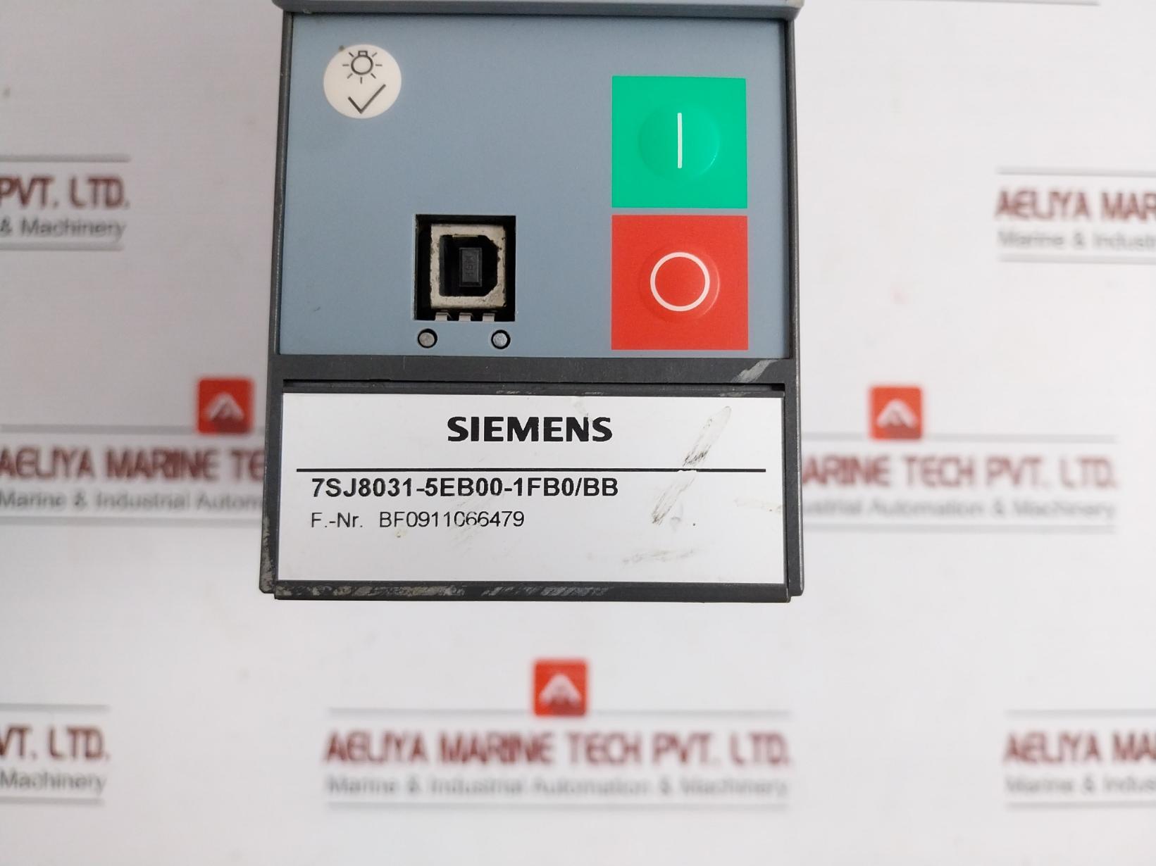 Part No: 7Sj8031-5Eb00-1Fb0/Bb Overcurrent Protection Relay By Siemens