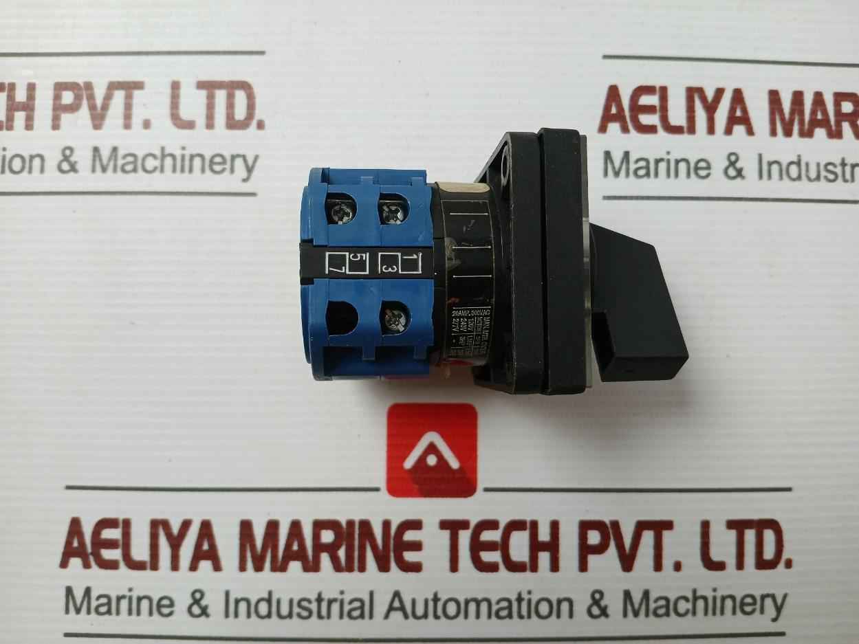 Part No: Ca10 Kraus & Naimer A230.600 E, Rotary Cam Switch 20A 300Vac Ac-21A