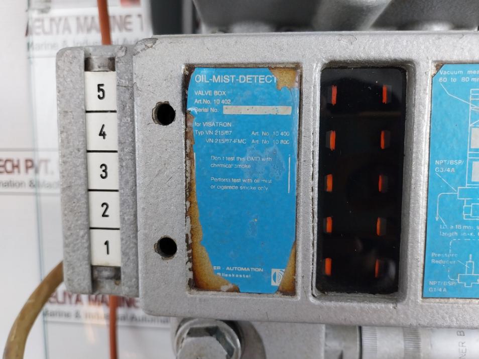 Part No: Vn215/87 Emc Oil Mist Detector By Schaller-automation Max 20 Bar Ip 54