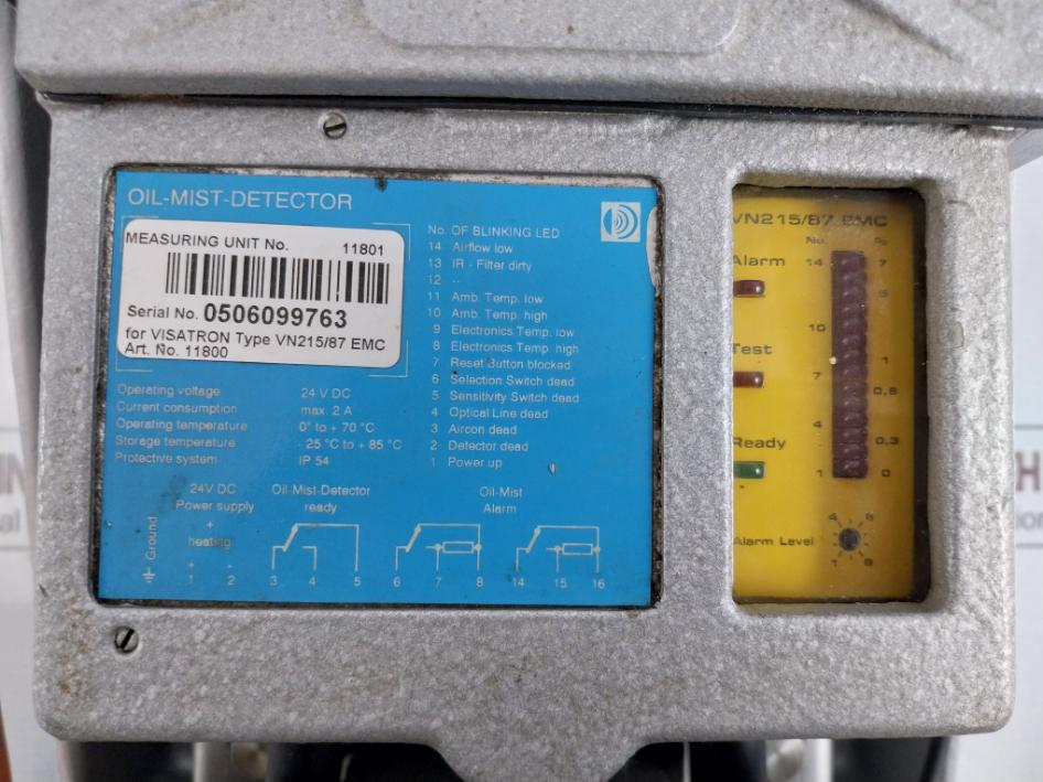 Part No: Vn215/87 Emc Oil Mist Detector By Schaller-automation Max 20 Bar Ip 54