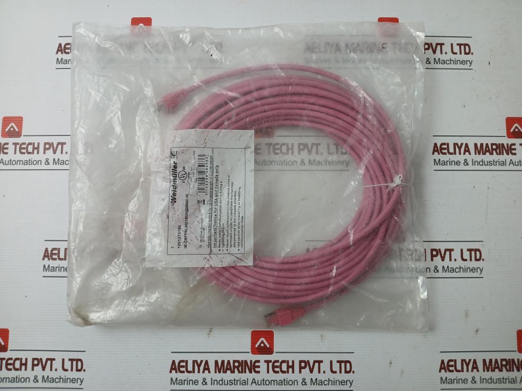 Patch Cable Part No: Ie-c6Fp8Lm0150M40M40-m Brand Weidmüller