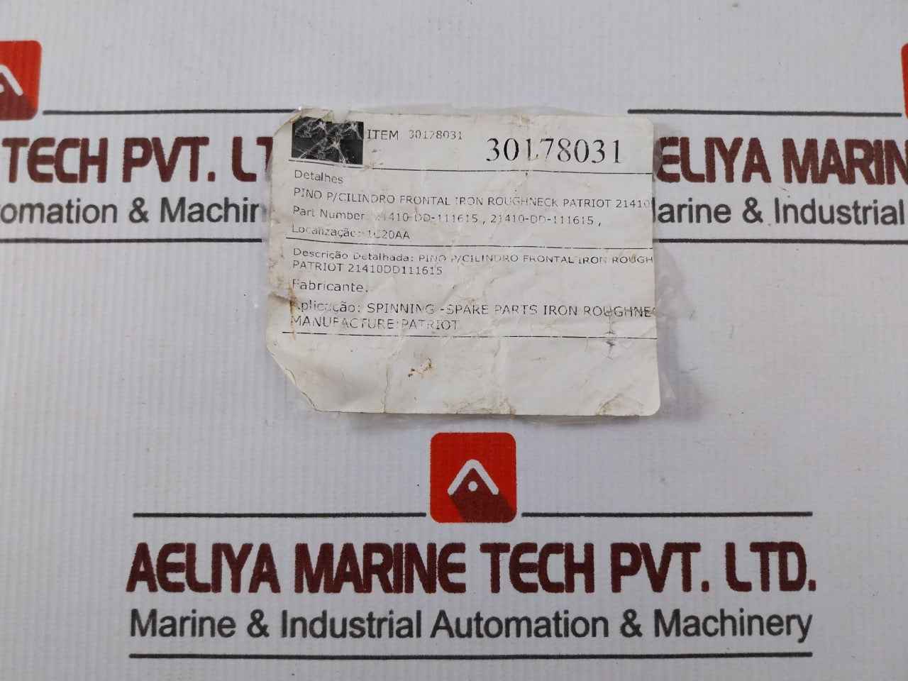 Patriot 21410-dd-111615 Pin For Front Cylinder Iron Roughneck