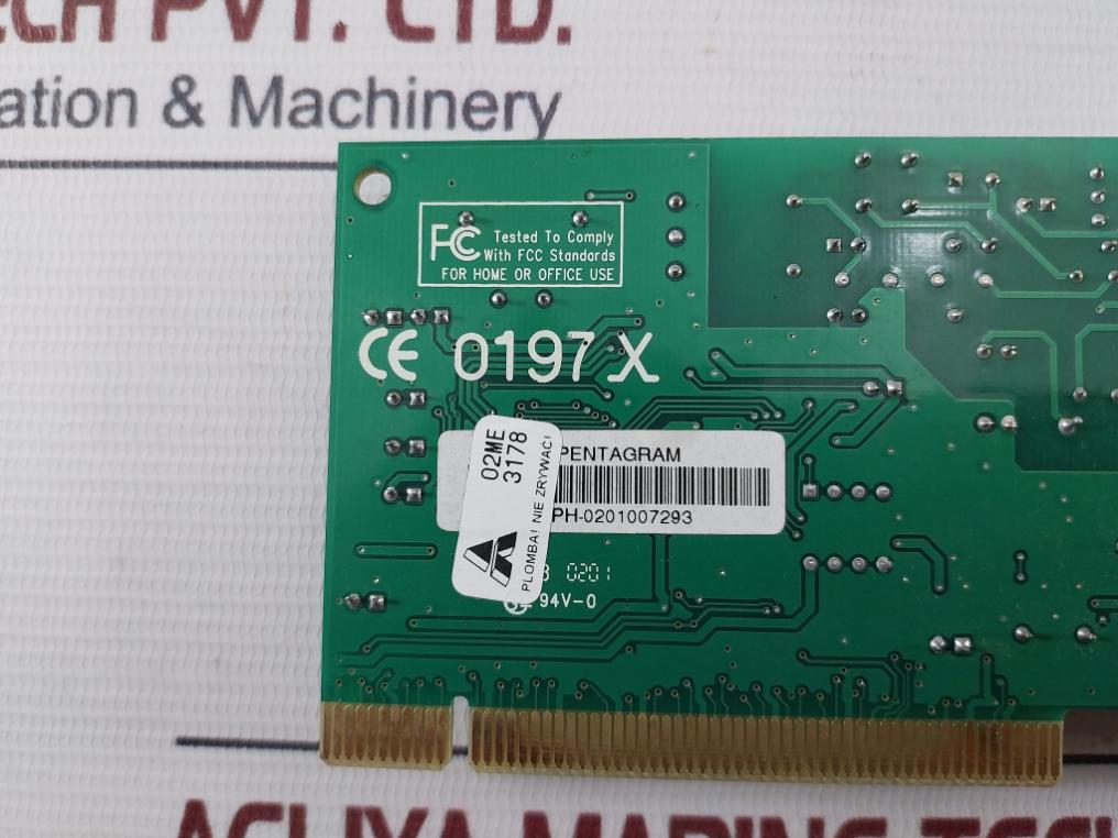 Pentagram Gq968 Fax Modem Card 02Me 94V-00 197X V2.1