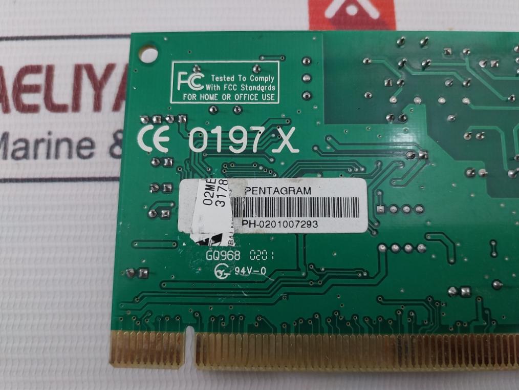 Pentagram Gq968 Fax Modem Card 02Me 94V-00 197X V2.1