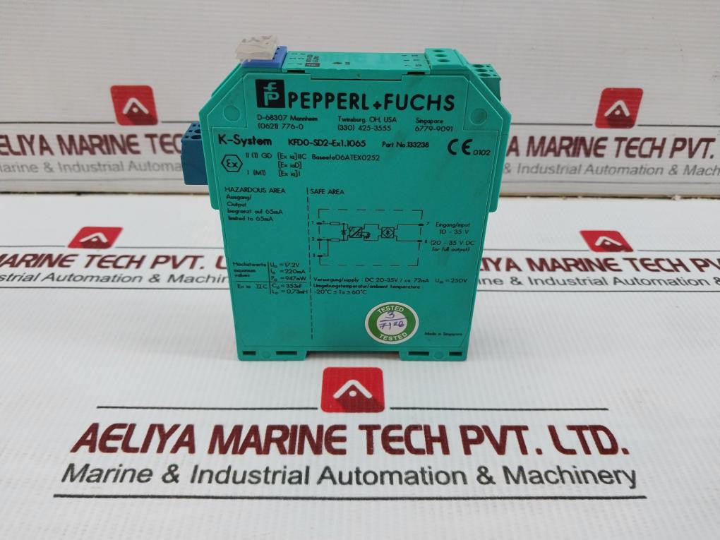 Pepperl-Fuchs-1-Channel-Isolated-Barrier-K-System-250v-220ma-Kfd0-Sd2-Ex1-1065-133238-5