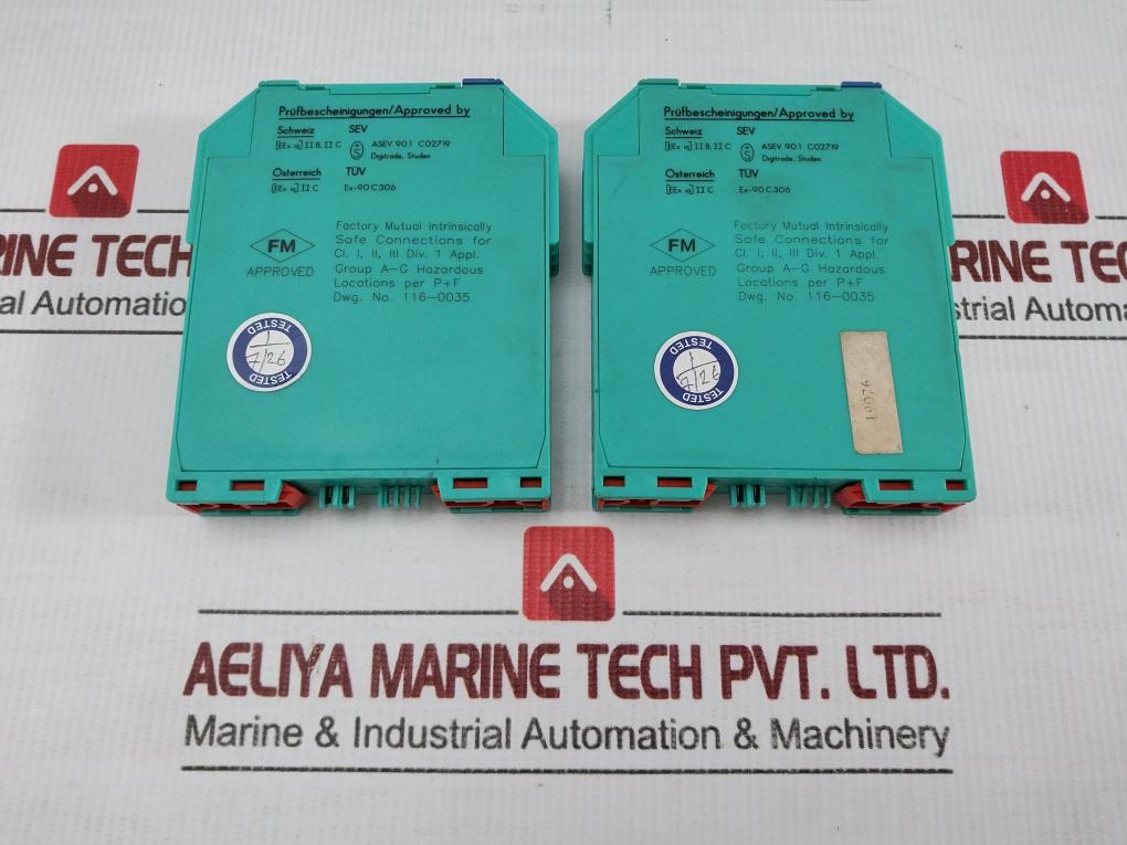 Pepperl+Fuchs Isolated Switch Amplifier Khd2-Sr-Ex2p 20.4-27.6vdc