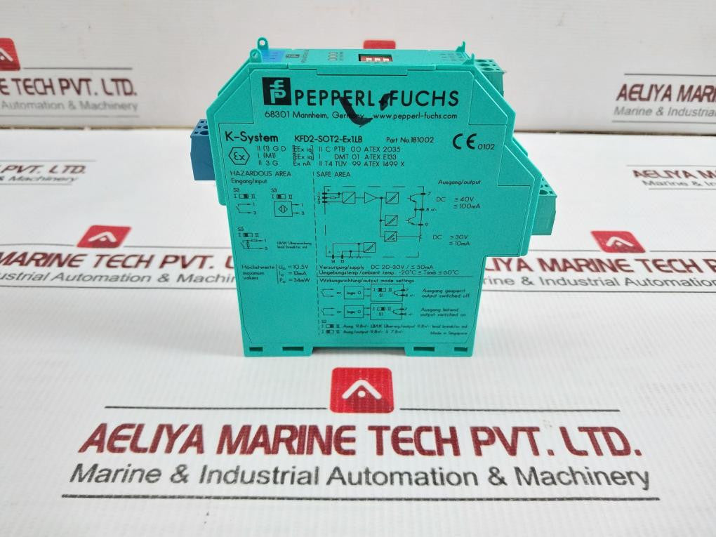 Pepperl-Fuchs-Switch-Amplifier-Kfd2-Sot2-Ex1-Lb-Dc20-30v-50ma-9