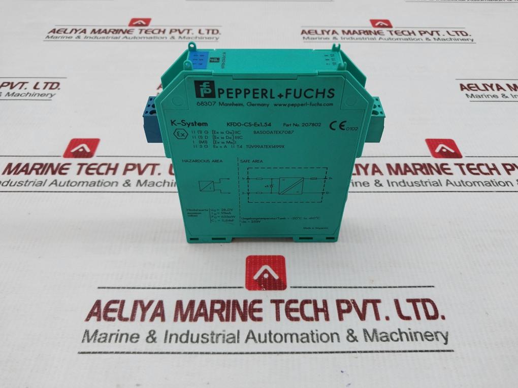 Pepperl+Fuchs 253V 1-channel Isolated Repeater Barrier Kfd0-cs-ex1.54