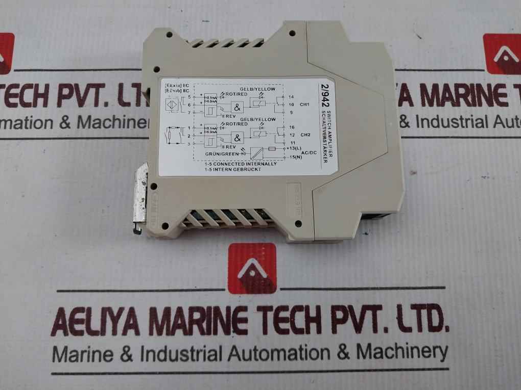 Pepperl+Fuchs 2/942 Switch Amplifier 250V 25.9 Ma 67Mw 541763