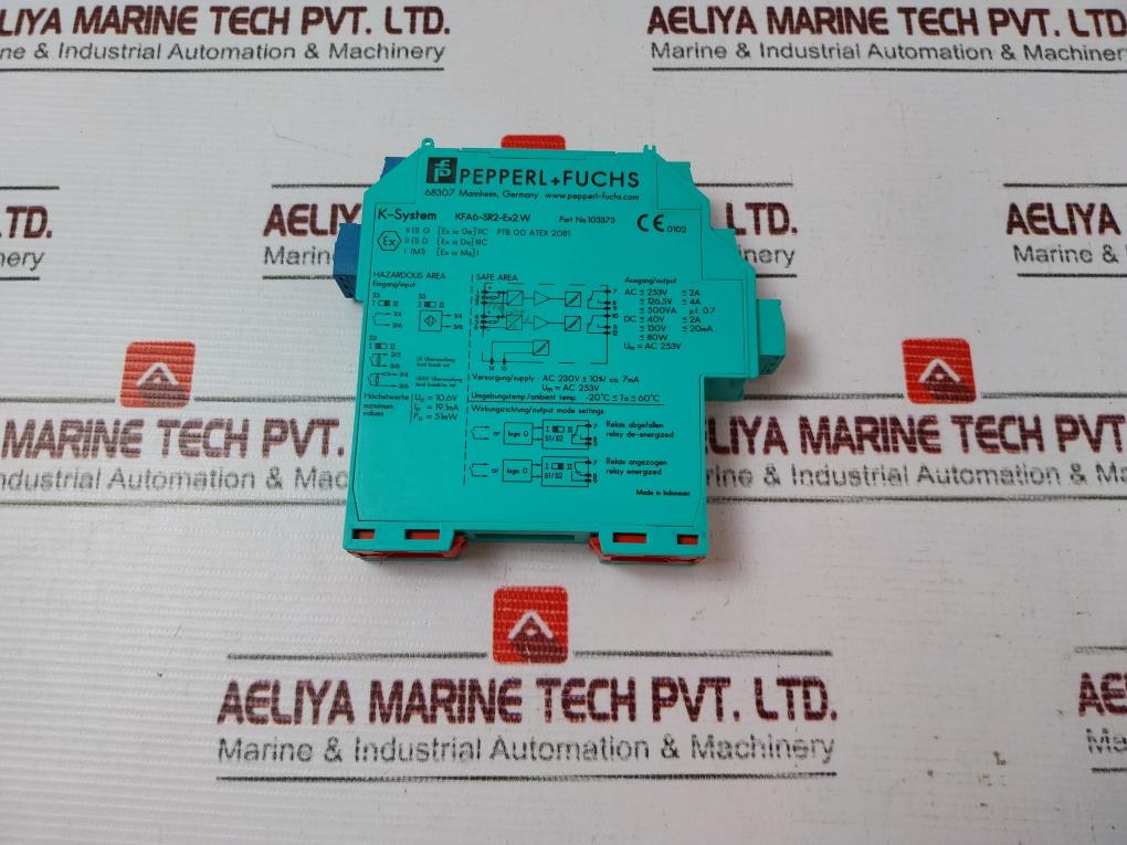 Pepperl+Fuchs K-system Kfa6-sr2-ex2.W Switch Amplifier 103373 51Mw