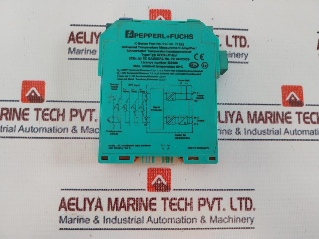 Pepperl+Fuchs Kfd2-ut-ex1 Universal Temperature Measurement Amplifier 71922 Used