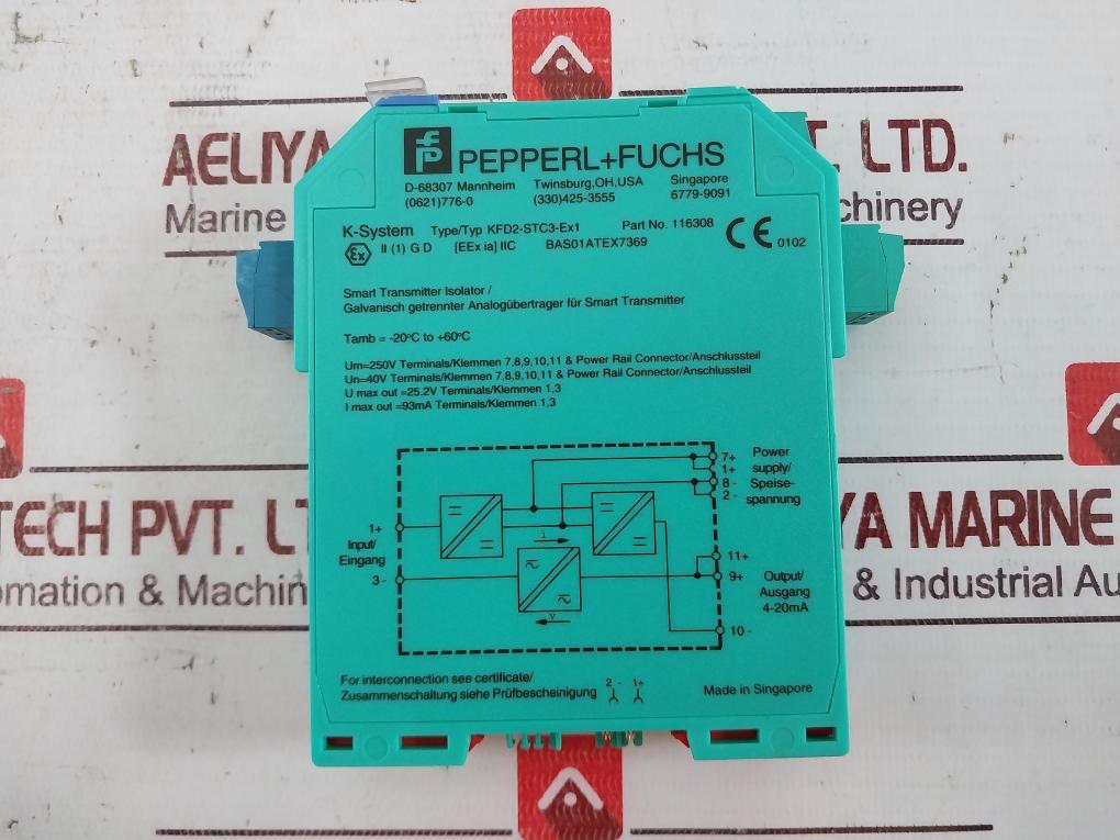 Pepperl+Fuchs Kfd2-ut2-ex1 Universal Temperature Converter 248764 0/4-20Ma 250V