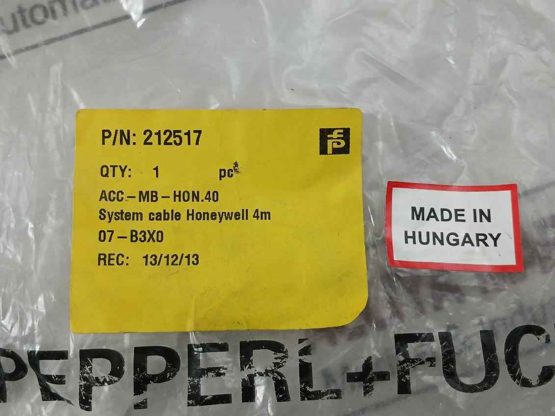 Pepperl+Fuchs New System Cable Part No: Acc-mb-hon-40