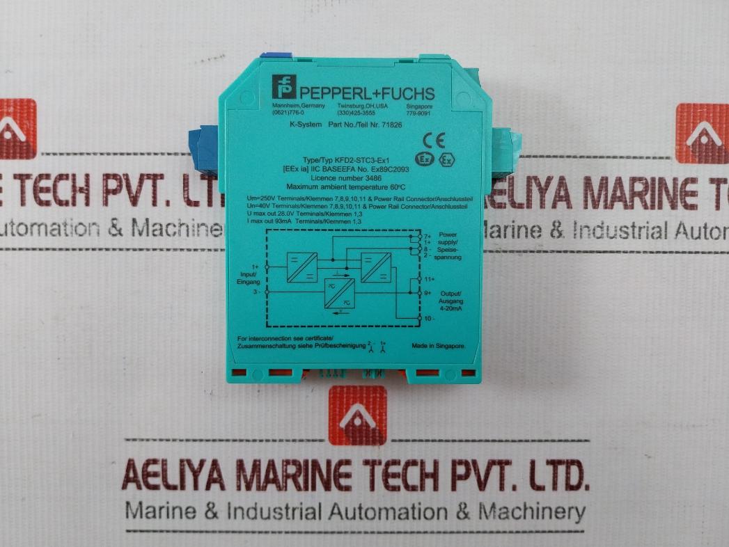 Pepperl+Fuchs Kfd2-stc3-ex1 Transmitter Power Supply