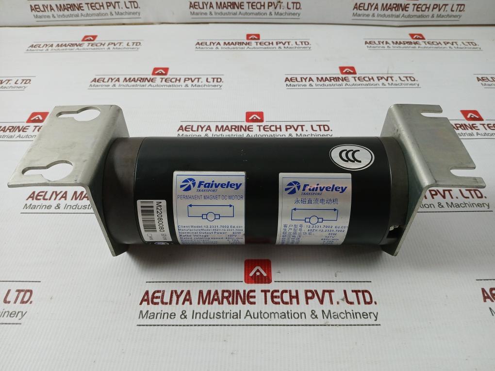 Permanent Magnet Dc Motor 85Zy-12.2331.7002 Faiveley Transport 107V