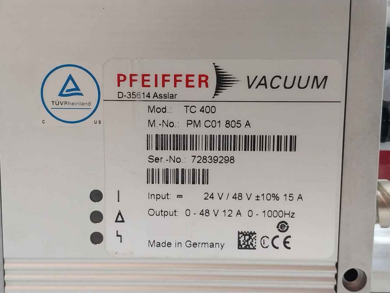Pfeiffer Pm P04 550 Vacuum Pump Splitflow 310 3P 60000 1/Min 1000 Hz