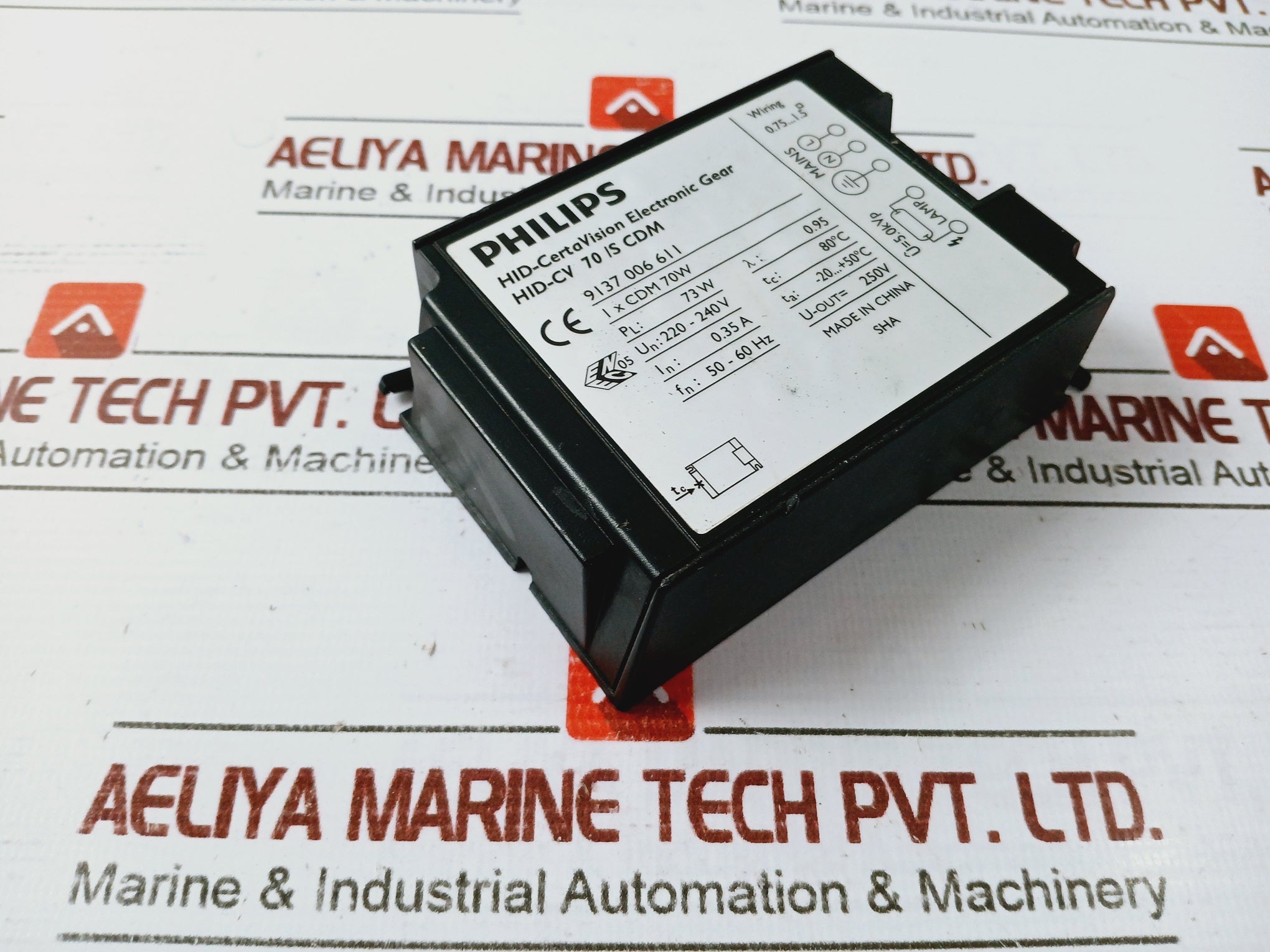 Philips Hid-cv 70/s Cdm Hid-certavision Electronic Gear Ballast 73w 220-240v