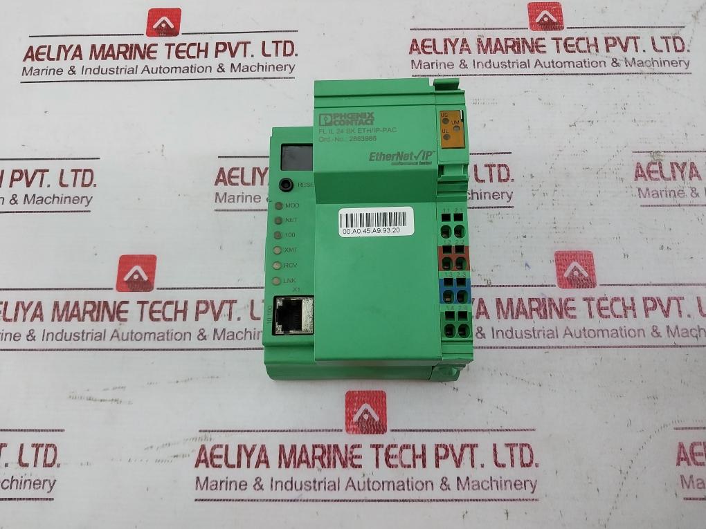 Phoenix Contact 2863986 Inline Bus Coupler Ethernet Fl Il 24 Bk Eth/Ip-pac
