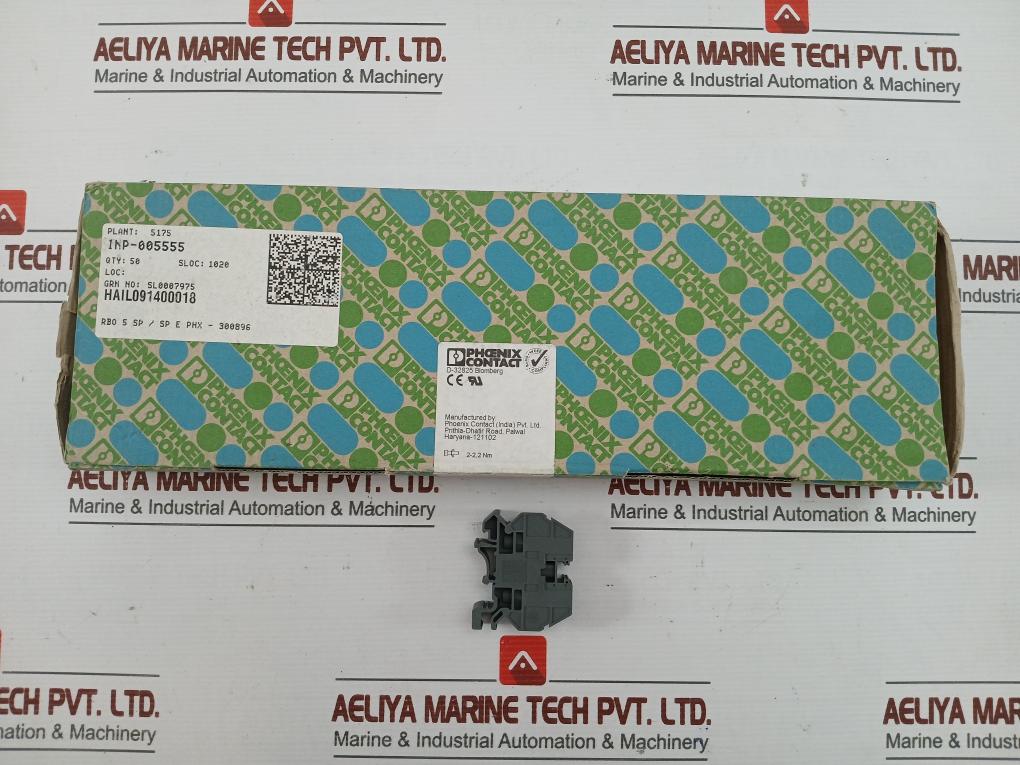 Phoenix Contact Terminal Block 5-sp/Sp E (1 Box= 50 Pcs)