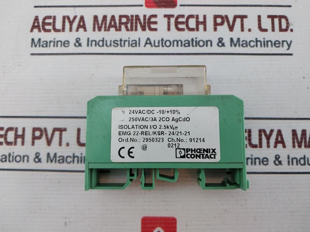 Phoenix Contact Emg 22-rel/Ksr-24/21-21 Relay Module 2950323 Used