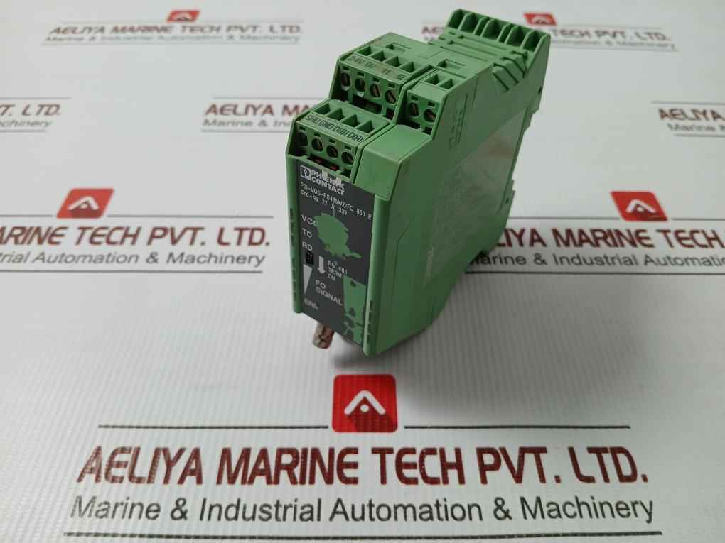 Phoenix Contact Fo Converter 24Vdc 120Ma Part No Psi-mos-rs485W2/Fo 850 E