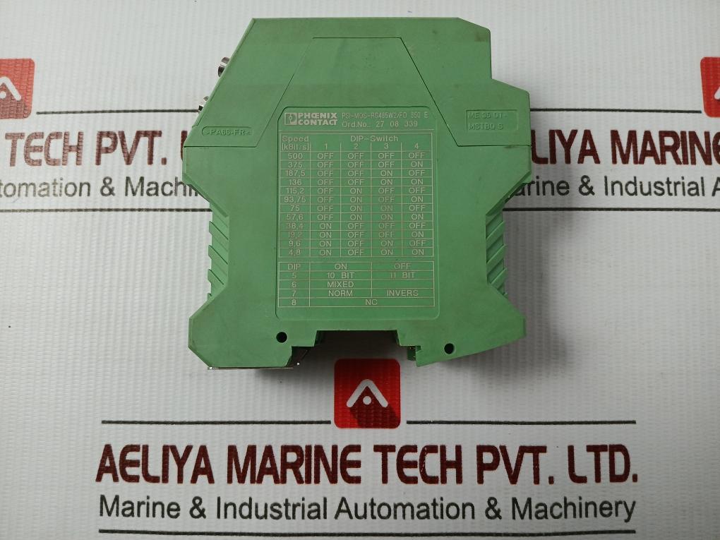Phoenix Contact Fo Converter 24Vdc 120Ma Part No Psi-mos-rs485W2/Fo 850 E
