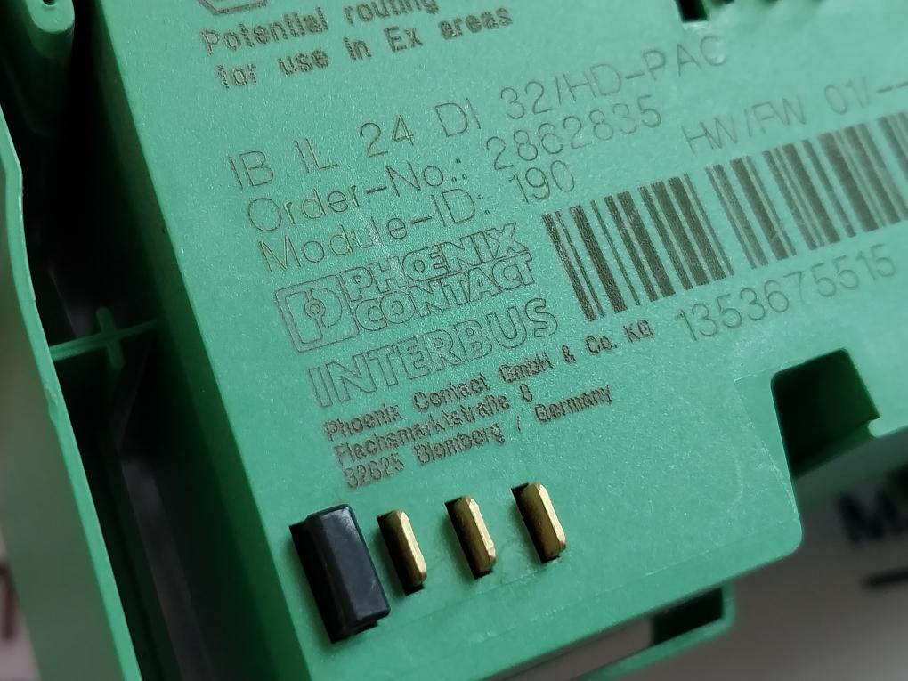 Phoenix Contact Ib Il 24 Di 32/Hd-pac Inter Bus Digital Input Module Used