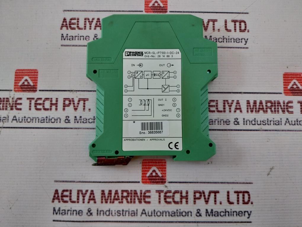 Phoenix Contact Mcr-sl-pt100-i-dc-24 Temperature Transducer 28 14 88 3 100 Gm
