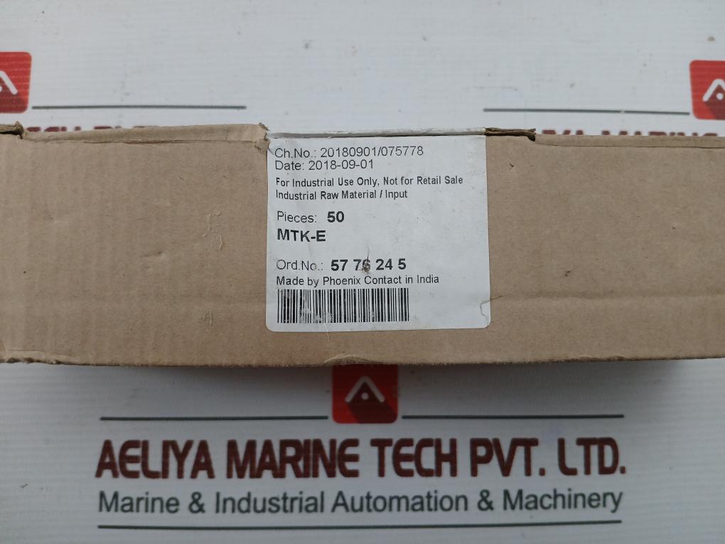 Phoenix Contact Terminal Block Mtk-e (1 Box = 50 Pcs)