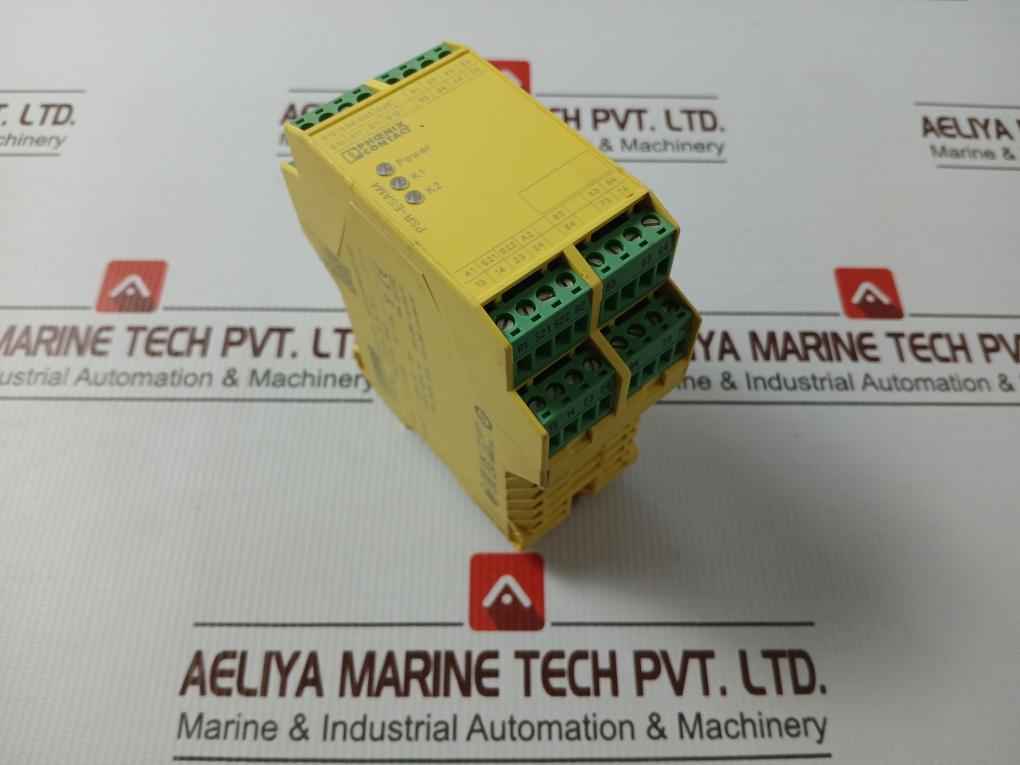 Phoenix Contact Psr-scp-24Uc/Esam4/8X1/1X2 Safety Relay 230V Ac 6A 30-12 Awg