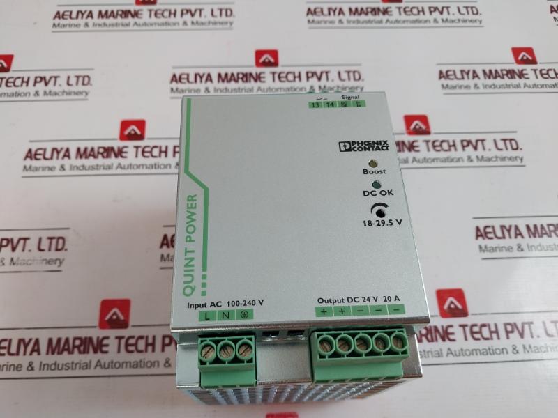 Phoenix Contact Quint-ps/1Ac/24Dc/20 Power Supply Unit 2866776 100-240V/50-60Hz