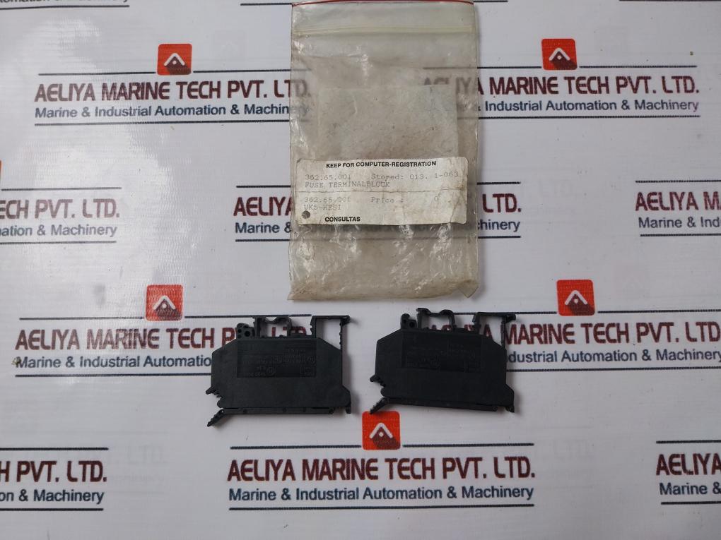 Lot of 2X PHOENIX CONTACT UK5-HESI Fuse Modular Terminal Block