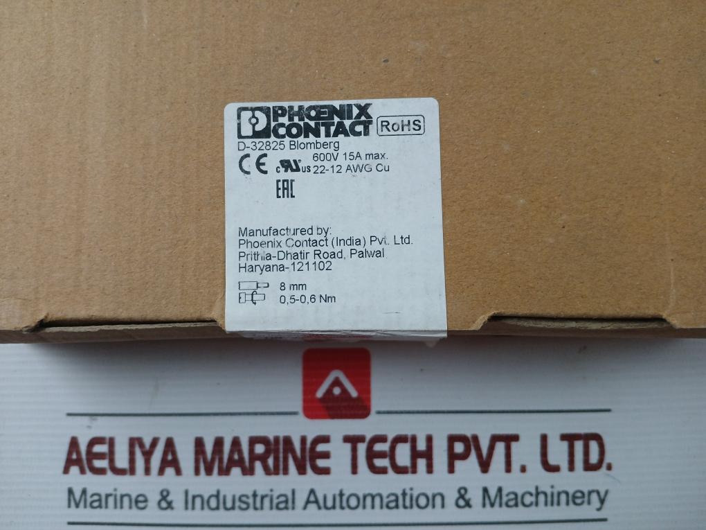 Phoenix Contact Disconnect Terminal Block Uk 5-mtk-p/P Bu (1 Box = 50 Pcs)