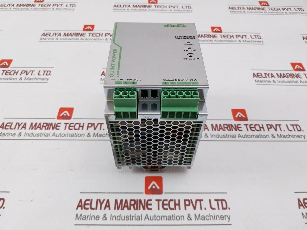 Phoenix Contact Quint-ps/1Ac/24Dc/20 Power Supply 100-240V 50-60Hz 6.0-2.6A
