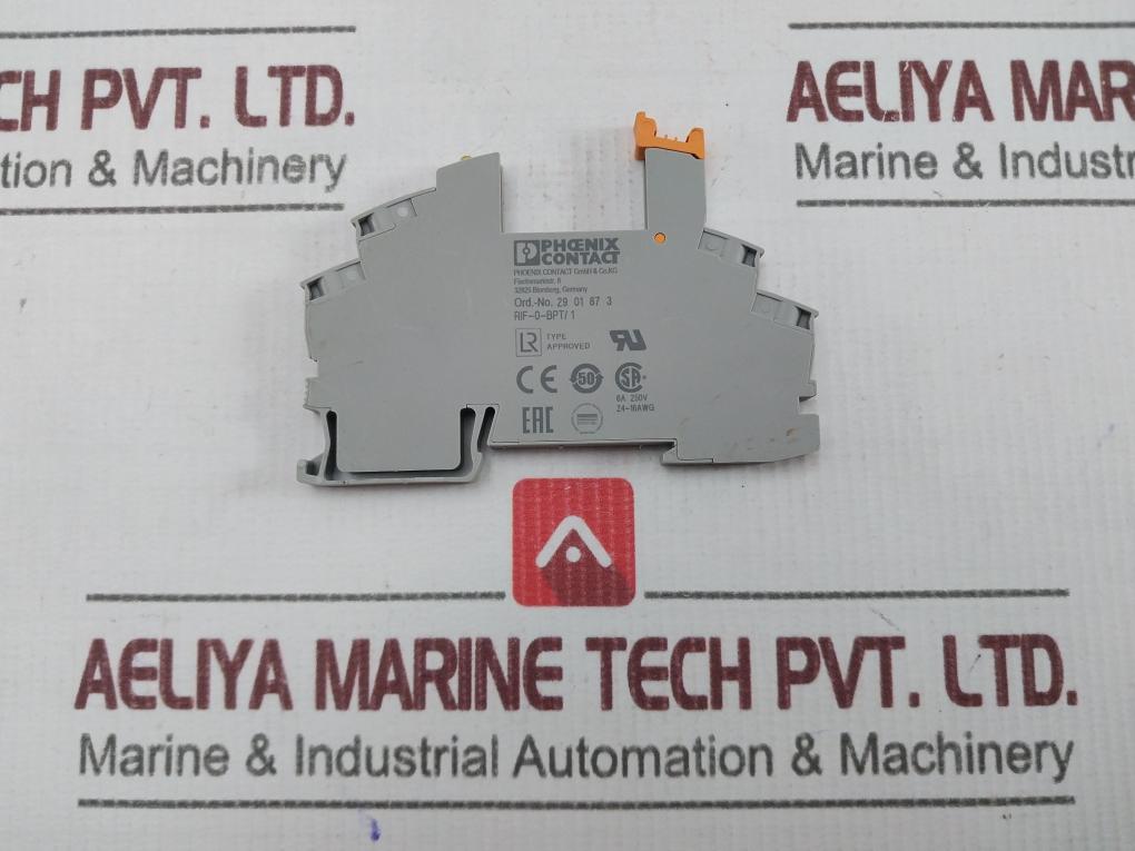 Phoenix Contact Rif-0-bpt/1 Relay Module 6A 250V