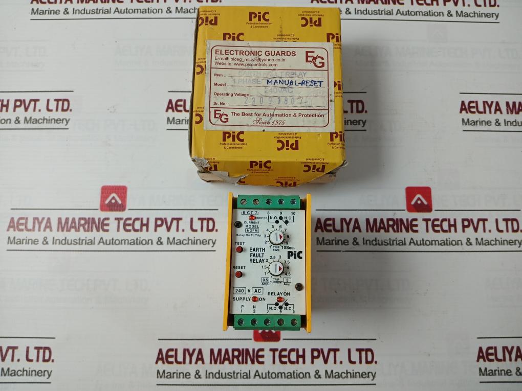 Pic Nofm 1 Phase Earth Fault Relay 1-10 Sec 240V Ac