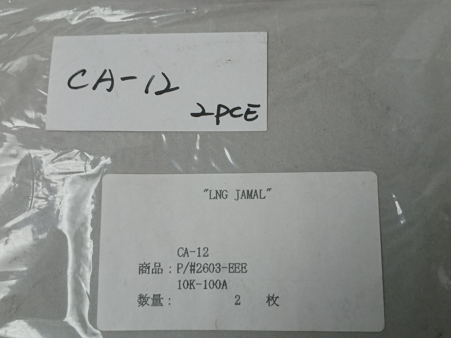 Lot Of 2X Pillar 10K-100A 304 Gasket