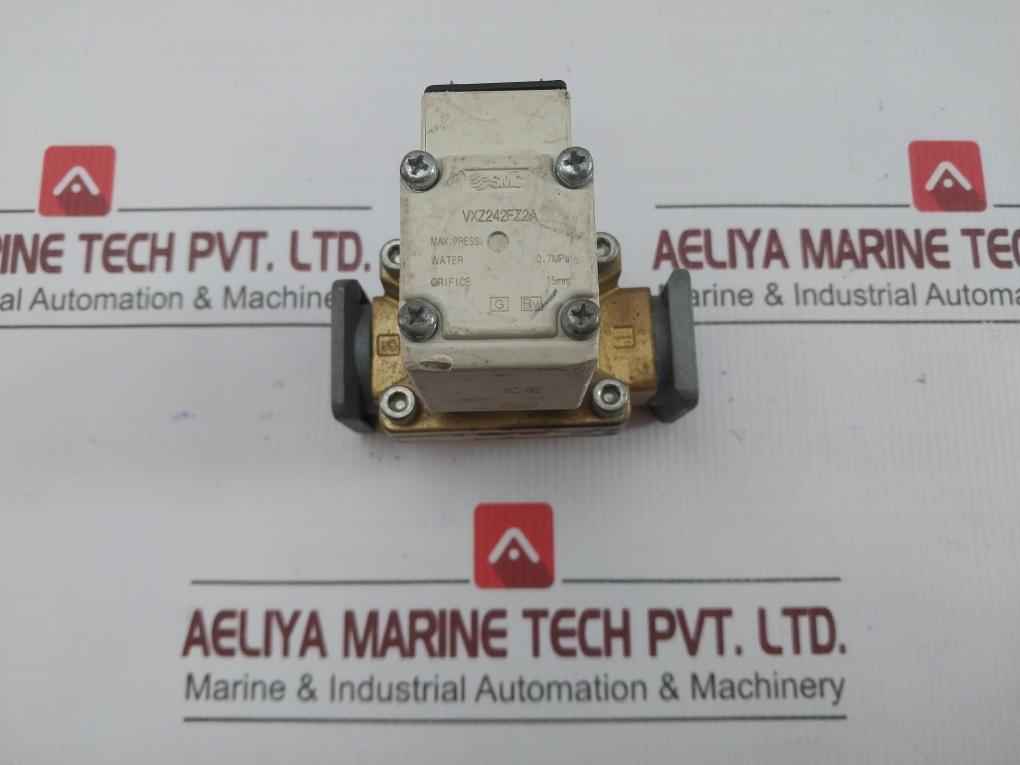 Pilot Operated 2 Port Solenoid Valve Vxz242Fz2A Smc 24V Dc