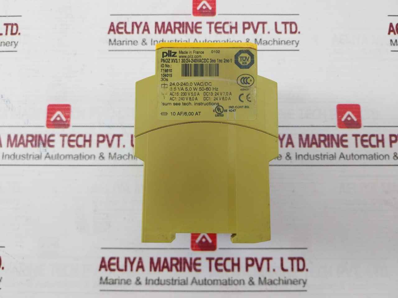 Pilz 774610 Pnoz Xv3.1 Series Safety Relay 24.0-240.0 Vac/Dc 0-30S