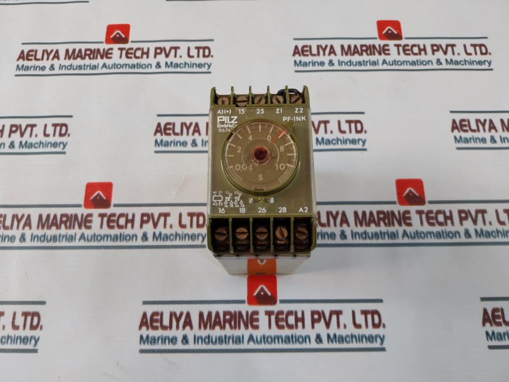 Pilz Pf-1Nk/10/220V~/2Uz-fbm Safety Relay 0,04-10Sec