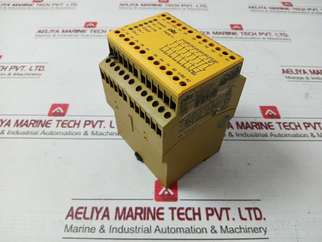 Pilz Pnoz 11 110-120Vac 24Vdc 7N/O 1N/C Safety Relays 240V 8,0A