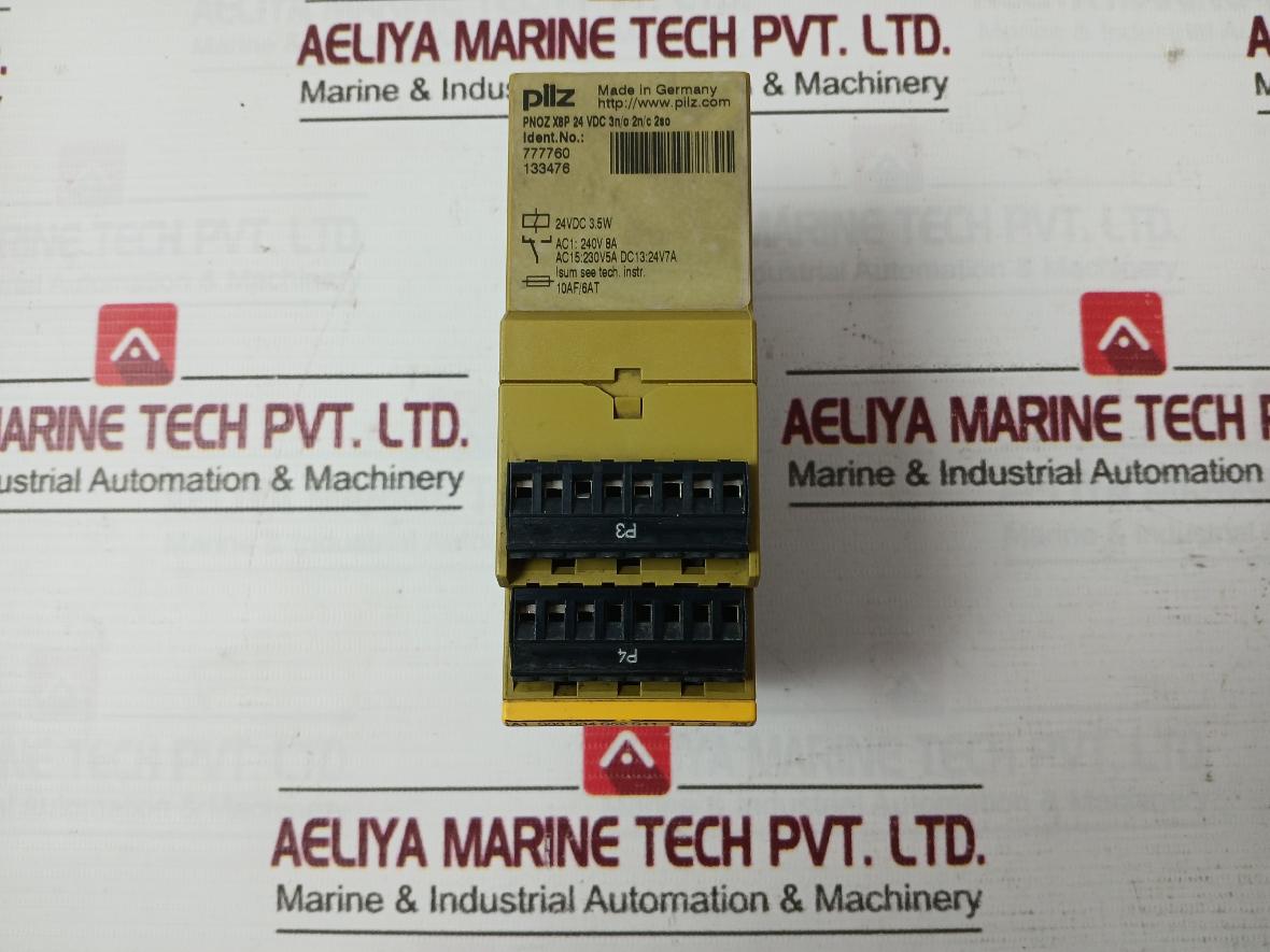 Pilz Pnoz X8P 24 Vdc 3N/O 2N/C 2So Safety Relay 240V 8A 19818