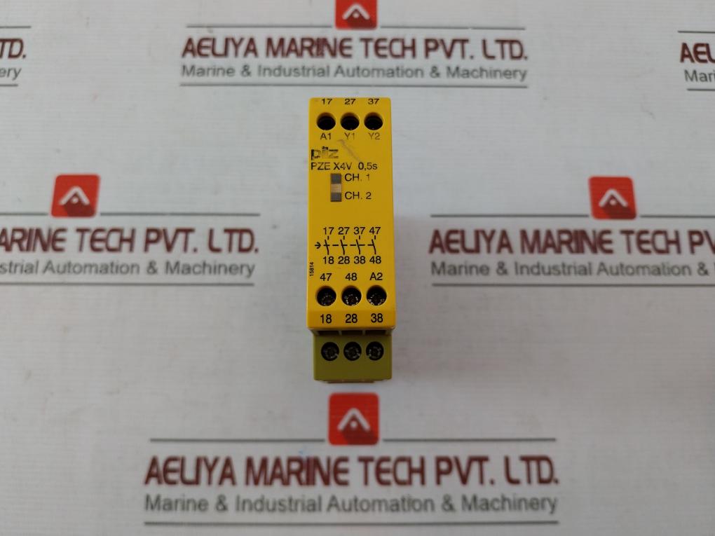 Pilz Pze X4V 0,5/24Vdc 4N/O Fix Safety Relay 24V Dc/2W 15814 774580