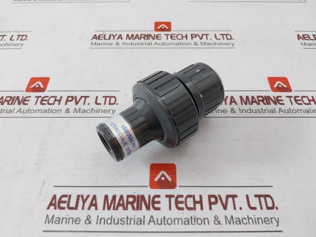 Plast-o-matic Valves Vbm050V-pv Vacuum Breaker 1/2" Check Valve Vbm050V-pv