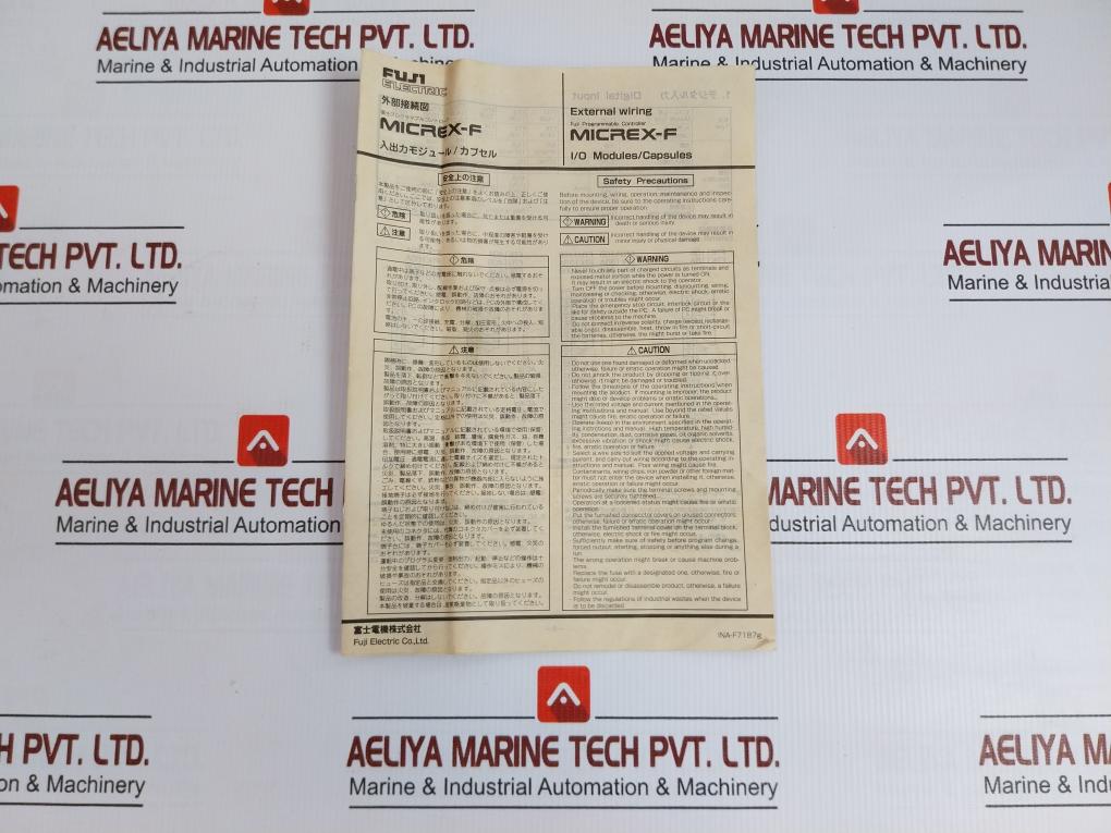 Plc Digital I/O Module 12-24V Ac/Dc 10Ms Fuji Electric Ftu 120C-nk