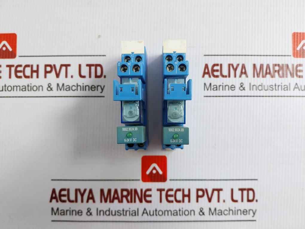 Plug-in Relay With Relay Socket Assembly 95.05 44.62S Finder 24 Vdc