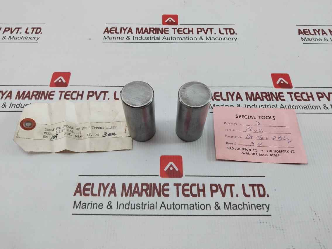 Plug For Install Of Hub Support Plate Bird-johnson