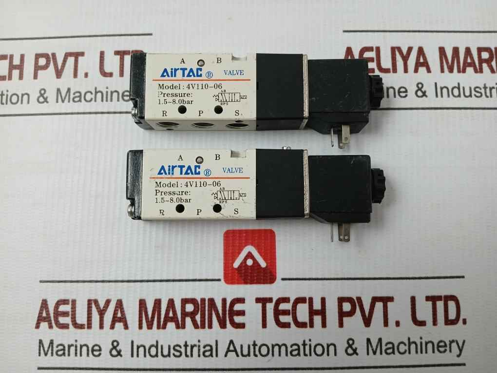 Pneumatic Directional Valve 24v 2.5w Airtac 4v110-06