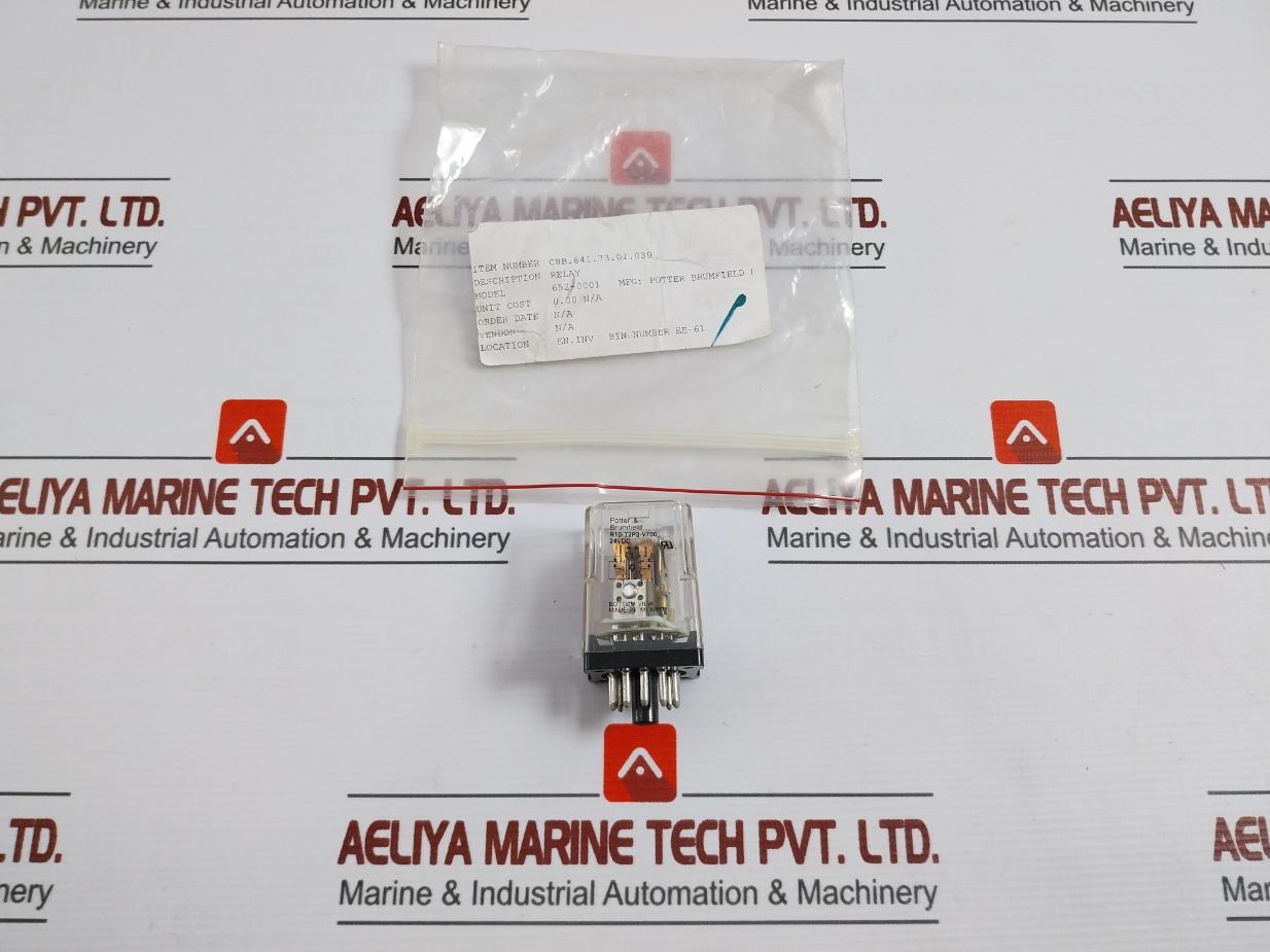 Potter & Brumfield R10-t2P3-v700 Power Relay 24Vdc